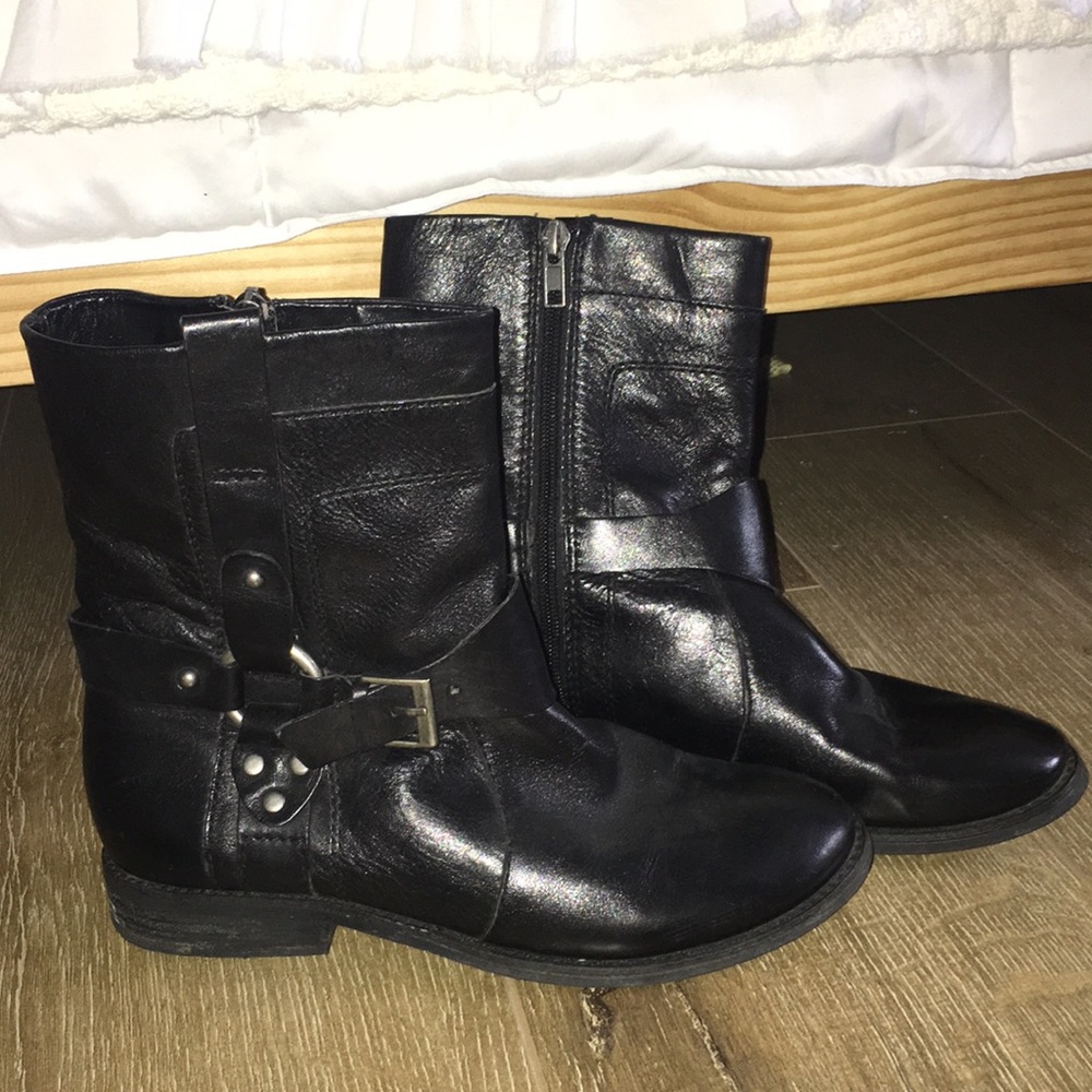 Mark Fisher Black Leather Boots